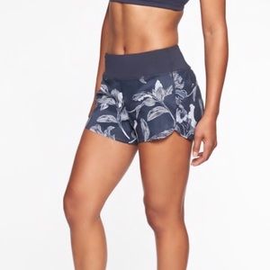 Athleta | Navy Blue Laser Run Shorts
